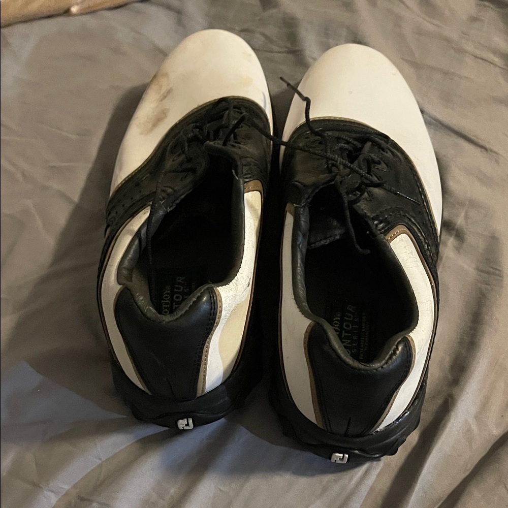 FootJoy Black and White Men's Oxfords